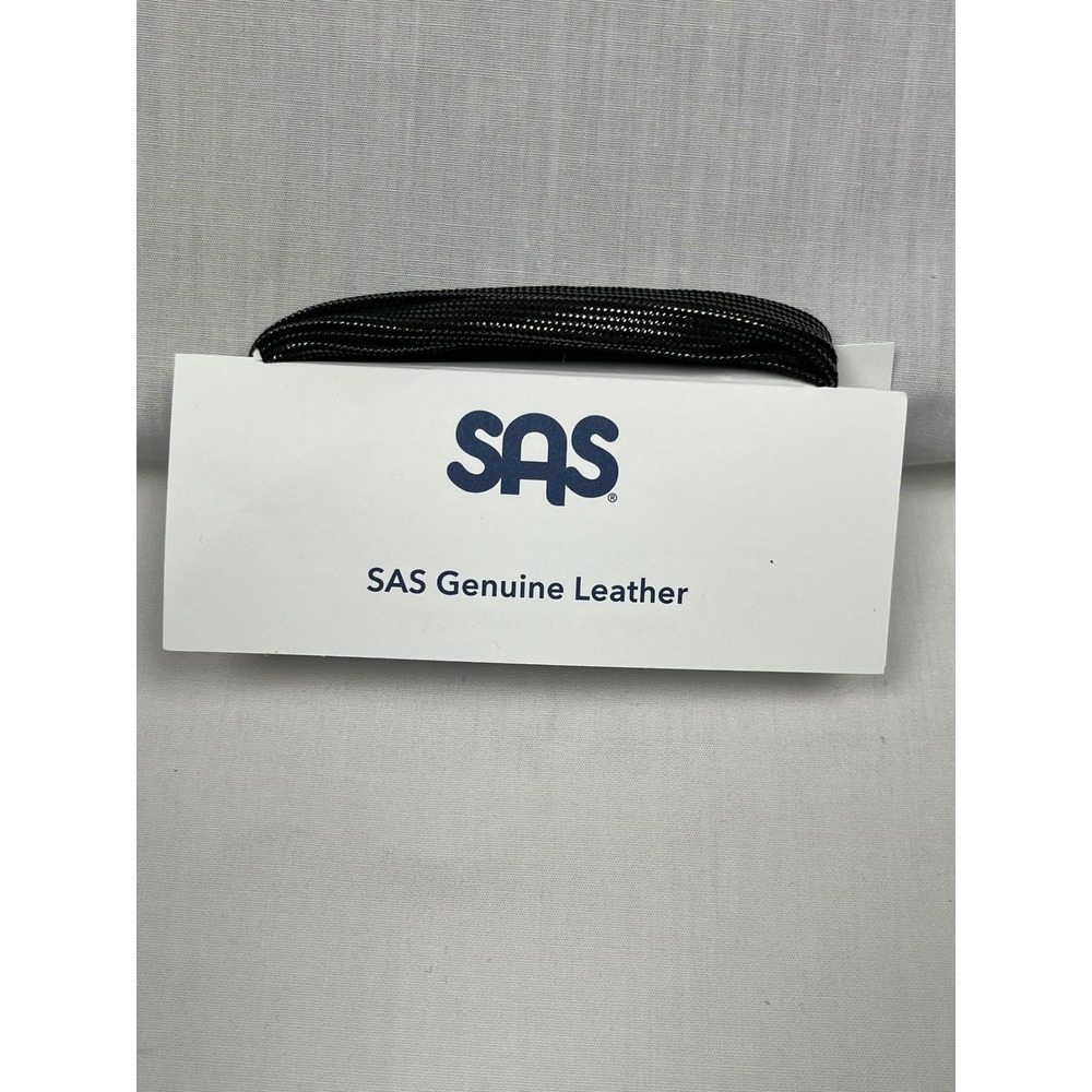SAS NEW IN BOX Sporty Lux Walking Shoes Women 10.5 W Black Perforated Leather - Picture 11 of 12